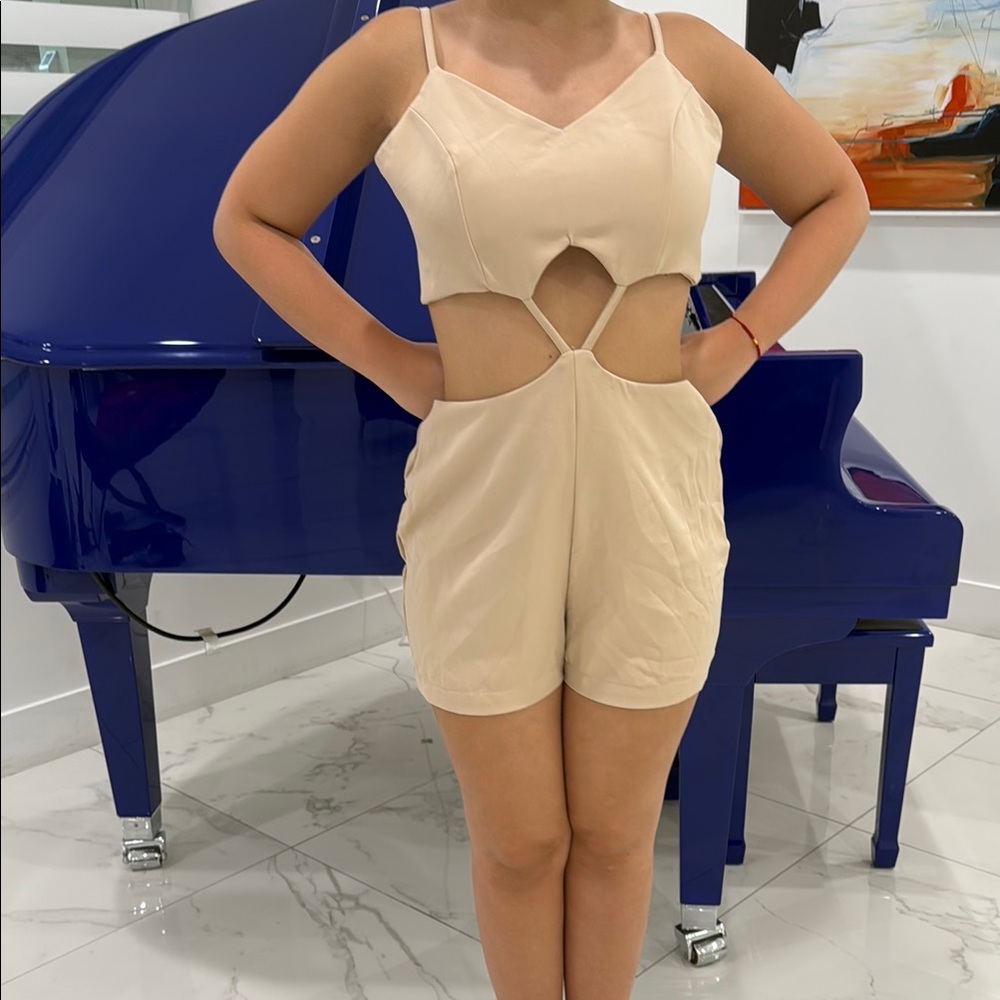 Elegant Cream Jumpsuit
